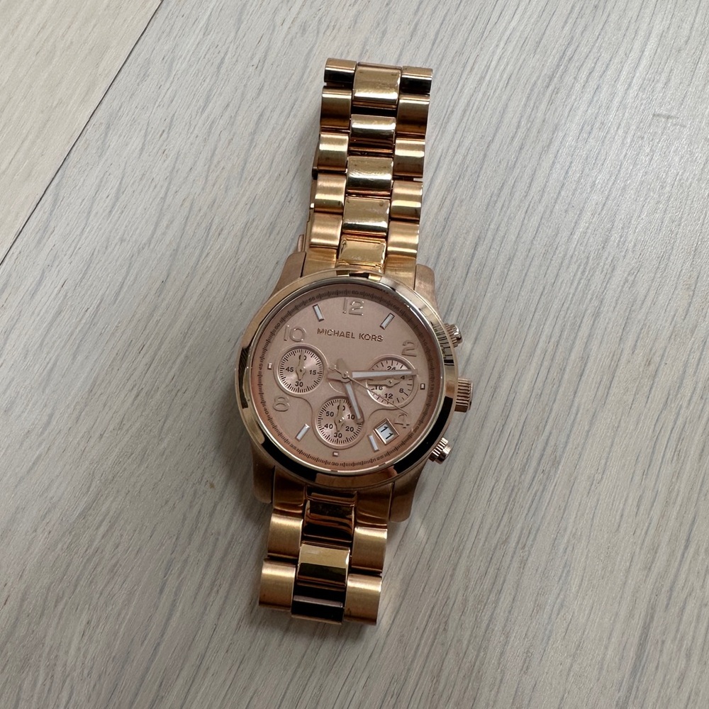 Michael Kors rose gold ladies watch